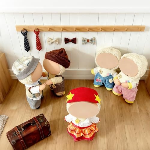Ezcora 5-Pack Doll Clothes for 17cm Labubu-Style Dolls – Unique Outfits with Accessories, No Doll Included