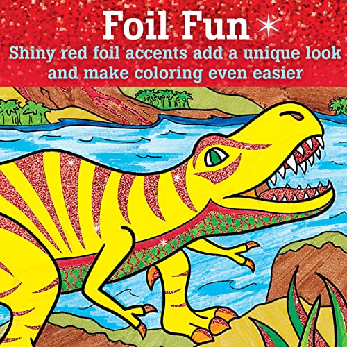Faber-Castell Color by Number Foil Fun – T-Rex Dinosaur Art Kit