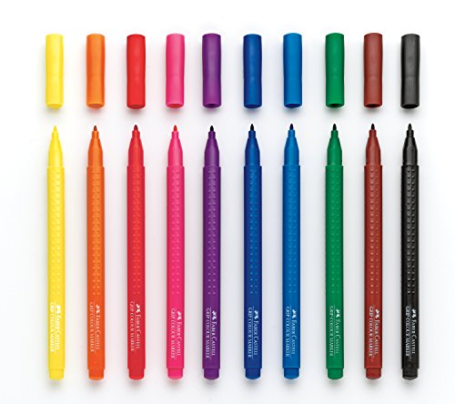 Faber-Castell Color by Number Woodland Forest Friends Kit with 10 Markers and Display Board