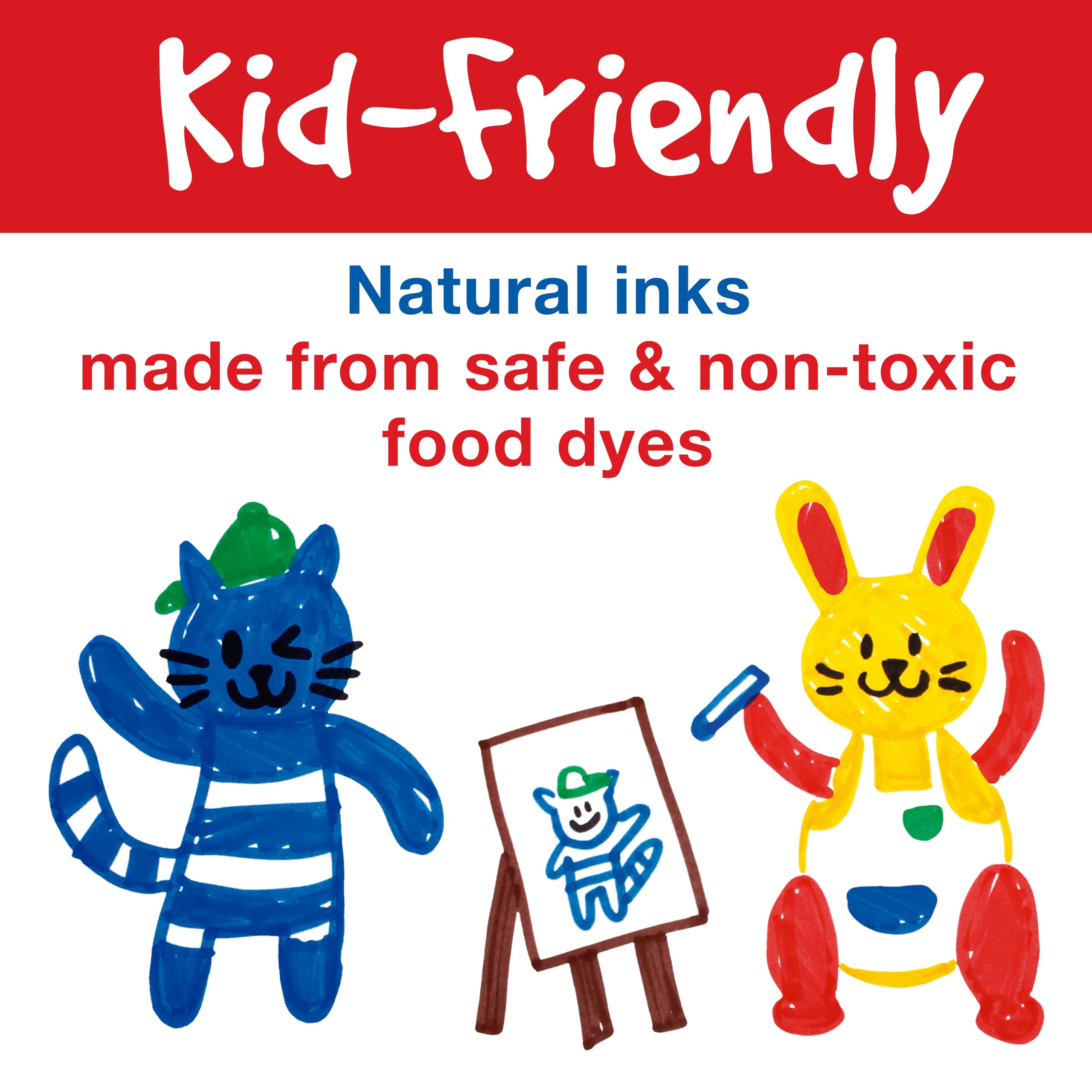 Faber-Castell Little Creatives 6-Count Extra Jumbo Washable Markers – Non-Toxic, Crush-Proof Tips for Toddlers Ages 3+