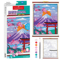 Faber-Castell Mount Fuji Paper Scroll Painting Kit – DIY Hanging Wall Art Set for Kids & Adults