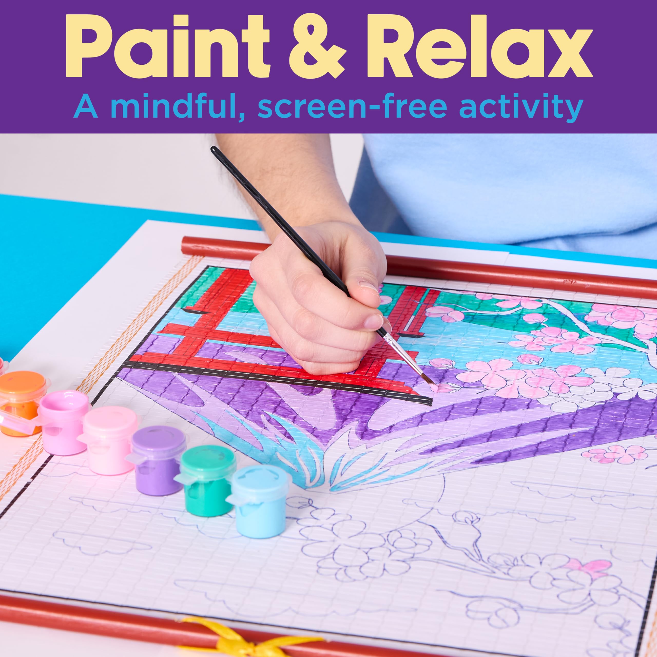 Faber-Castell Mount Fuji Paper Scroll Painting Kit – DIY Hanging Wall Art Set for Kids & Adults