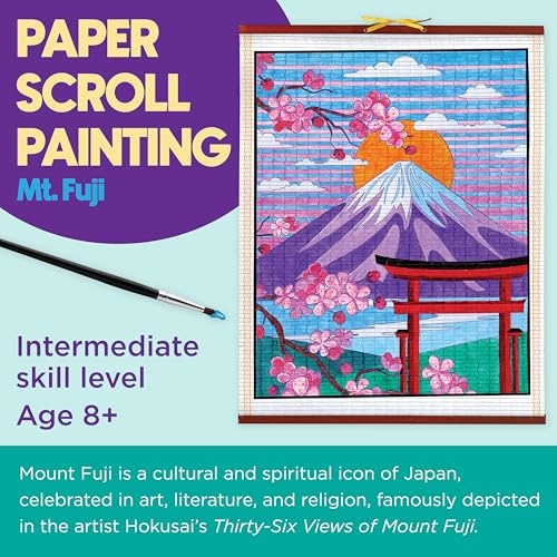 Faber-Castell Mount Fuji Paper Scroll Painting Kit – DIY Hanging Wall Art Set for Kids & Adults