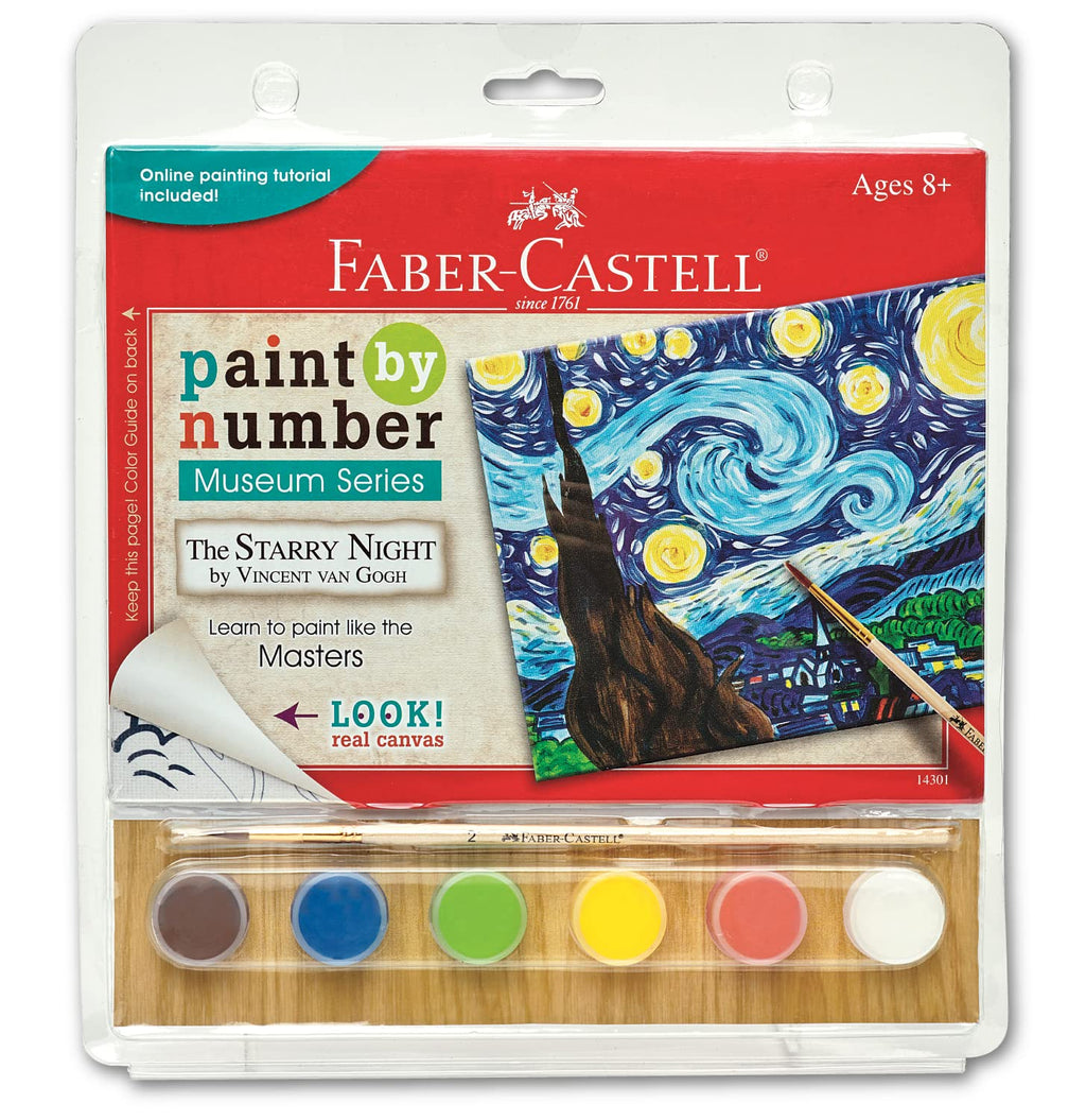 Faber-Castell Museum Series Paint by Number – Van Gogh Starry Night Kit