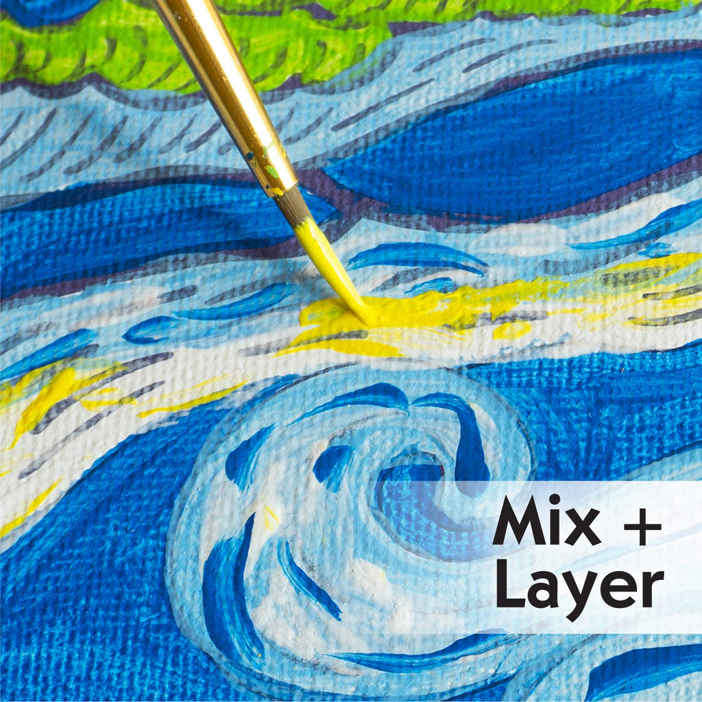 Faber-Castell Museum Series Paint by Number – Van Gogh Starry Night Kit