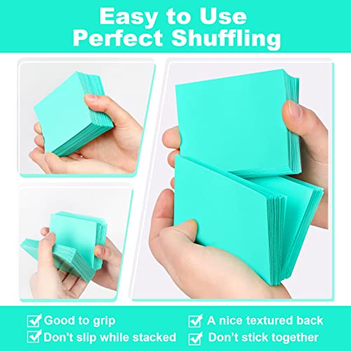 Fabmaker Mint Green Card Sleeves 200 Pack – Standard Size, Sturdy Matte Back, Easy Shuffle