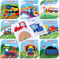 Faccito 24-Pack Mini Train Coloring Books – 112 Patterns, Party Favors for Kids