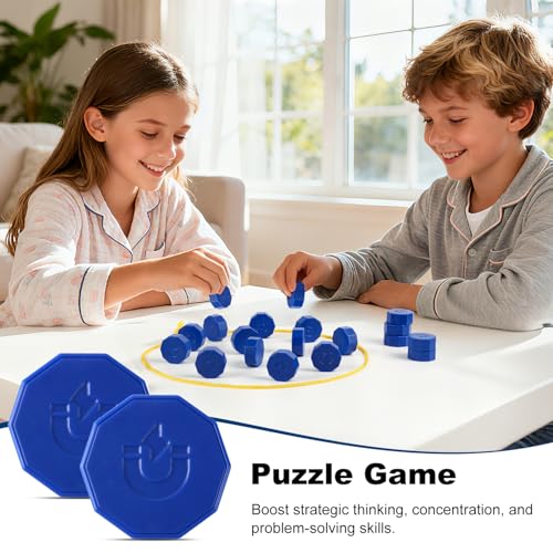 Faigcoy Magnetic Chess Game – 24 Full-Size Stones with 3 Ropes and Travel Bag for Indoor/Outdoor Family Fun
