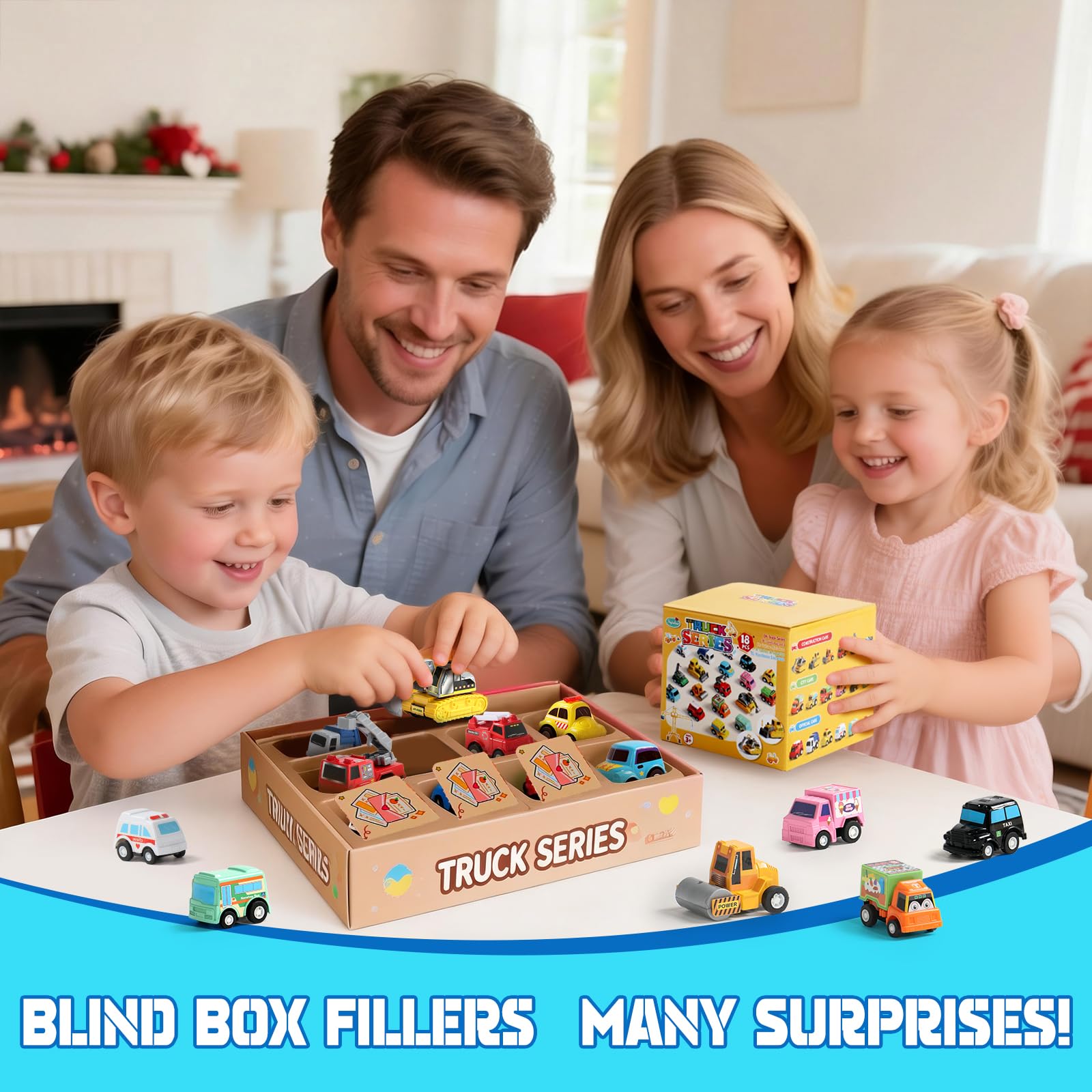Fajiabao 18-Pack Mini Pull Back Cars for Toddlers, Party Favors, Classroom Prizes