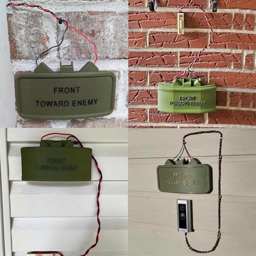 Fake Mine Doorbell Prank Prop - Funny No Soliciting Sign Cover for Home Decor (1 Set)
