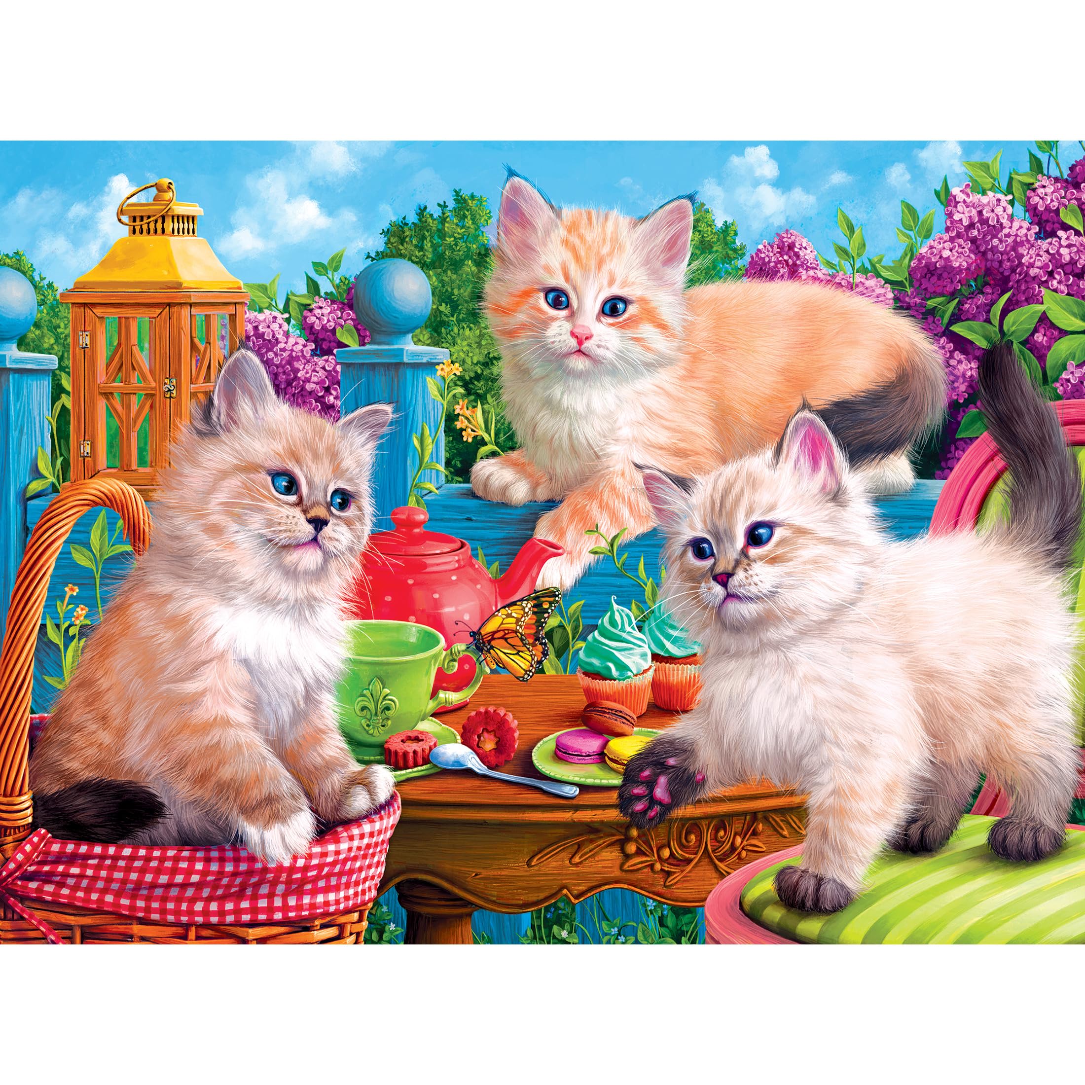 Fancy Cats Kitten Tea Party 750-Piece Jigsaw Puzzle by Cra-Z-Art