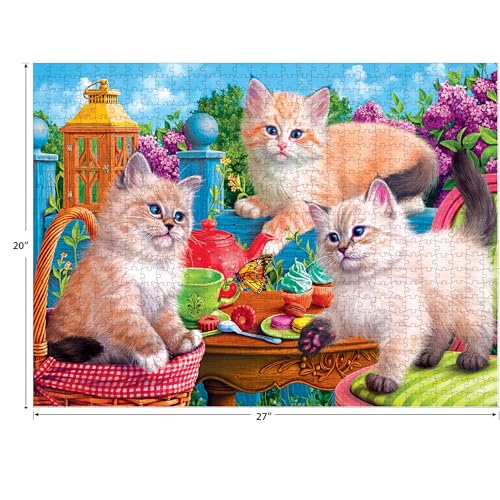 Fancy Cats Kitten Tea Party 750-Piece Jigsaw Puzzle by Cra-Z-Art