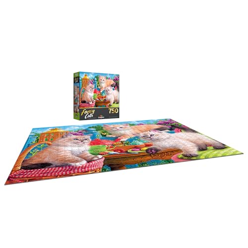 Fancy Cats Kitten Tea Party 750-Piece Jigsaw Puzzle by Cra-Z-Art