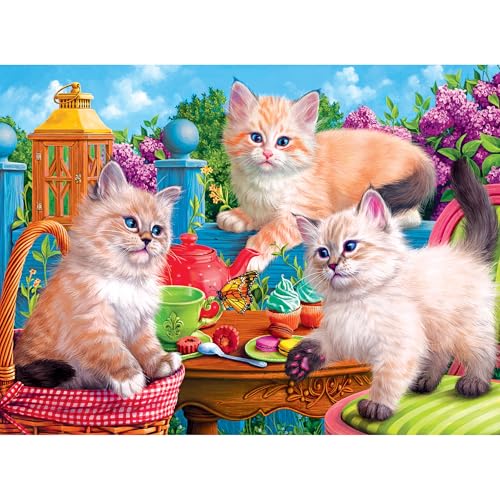 Fancy Cats Kitten Tea Party 750-Piece Jigsaw Puzzle by Cra-Z-Art