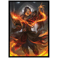 Fantasy North Cinderbones - The Risen Flame: 100 Smooth Matte TCG Card Sleeves for MTG, Pokémon, Lorcana