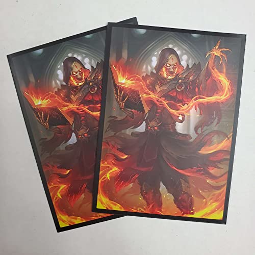 Fantasy North Cinderbones - The Risen Flame: 100 Smooth Matte TCG Card Sleeves for MTG, Pokémon, Lorcana