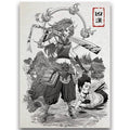 Fantasy North Ranko The Man-Slayer Card Sleeves – 100 Textured Matte Standard Sleeves for MTG, Pokemon, and More