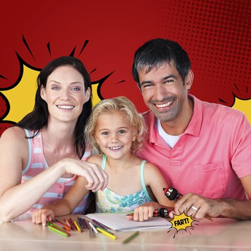 Farting Poop Pen with Punching Arms - Ninja Gag Gift for Kids Ages 4-12, Novelty Pen with Sounds