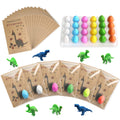 FASBET Dinosaur Hatching Eggs Party Favors – 24-Pack with Cards, Novelty Gifts for Kids