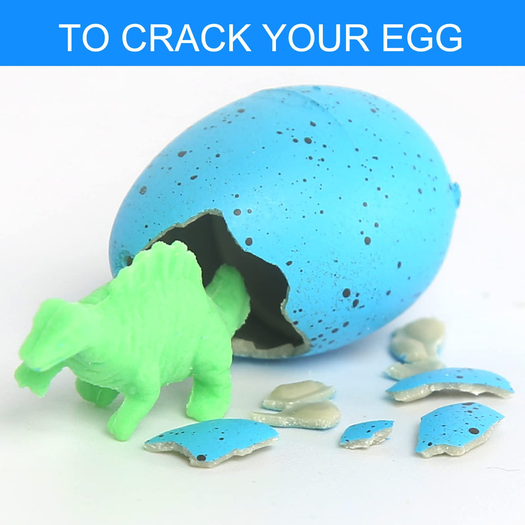 FASBET Dinosaur Hatching Eggs Party Favors – 24-Pack with Cards, Novelty Gifts for Kids