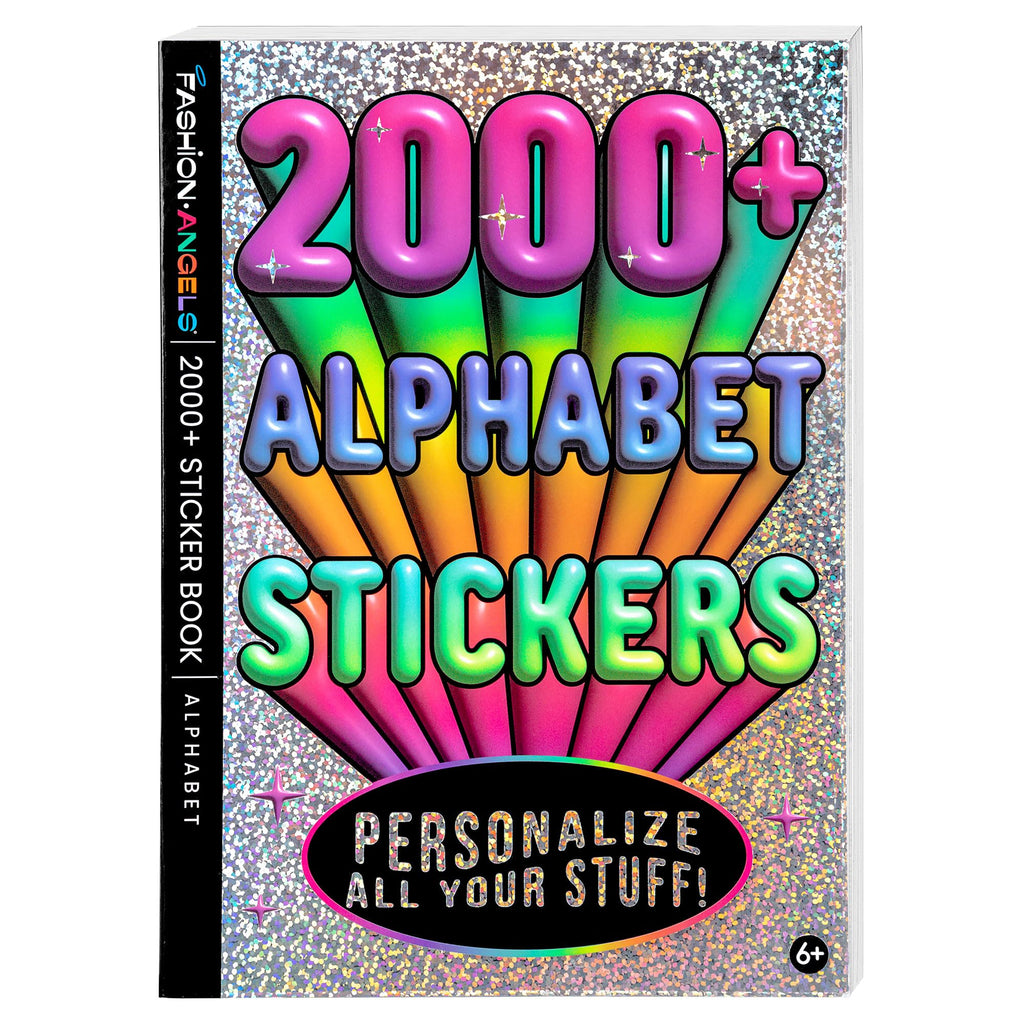 Fashion Angels 2,000+ Alphabet Sticker Book – 40 Sheets of Colorful Letter Stickers for Crafting, Scrapbooking, and Personalizing Notebooks