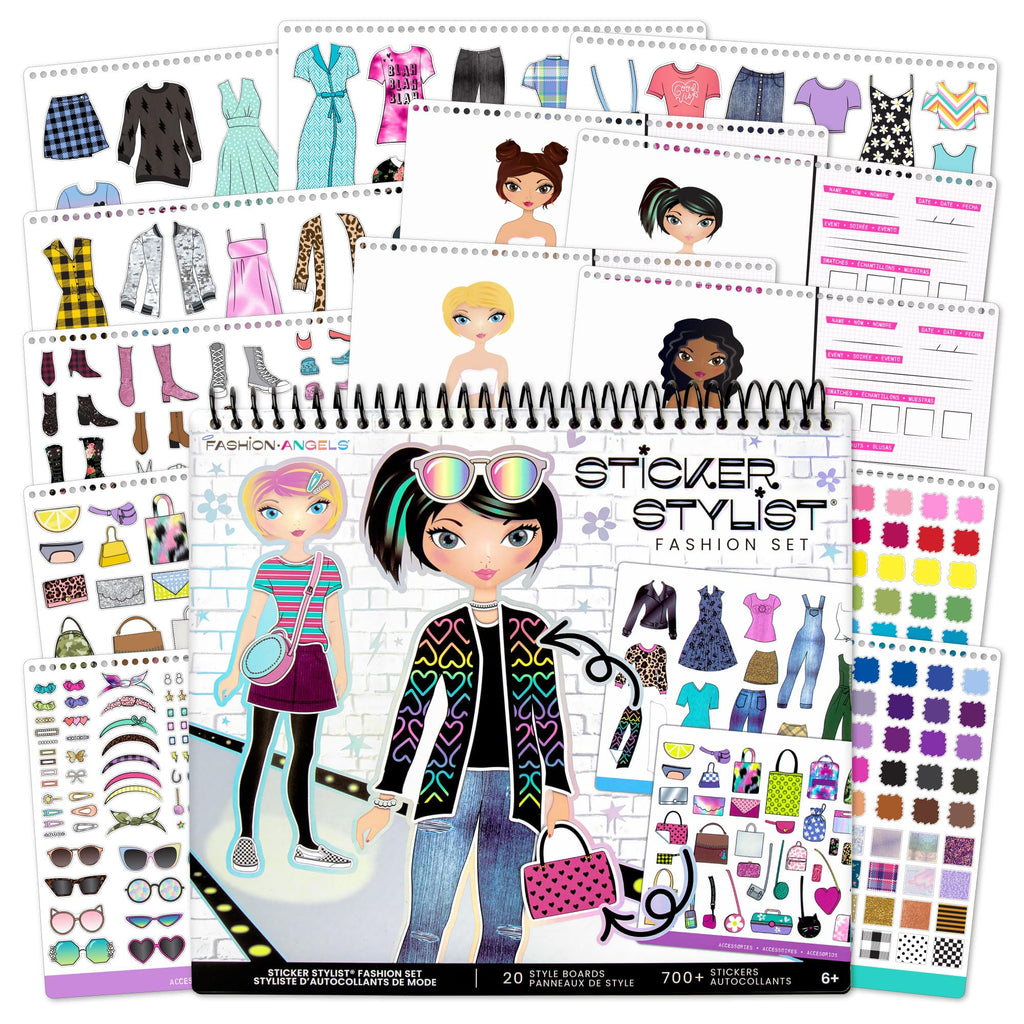 Fashion Angels Designer Kit for Girls – Fashion Sticker Book with 700+ Stickers, Ages 6+