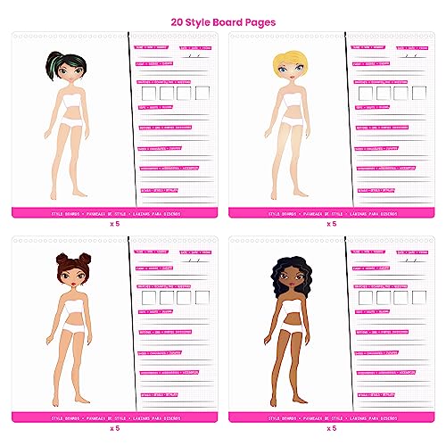Fashion Angels Designer Kit for Girls – Fashion Sticker Book with 700+ Stickers, Ages 6+