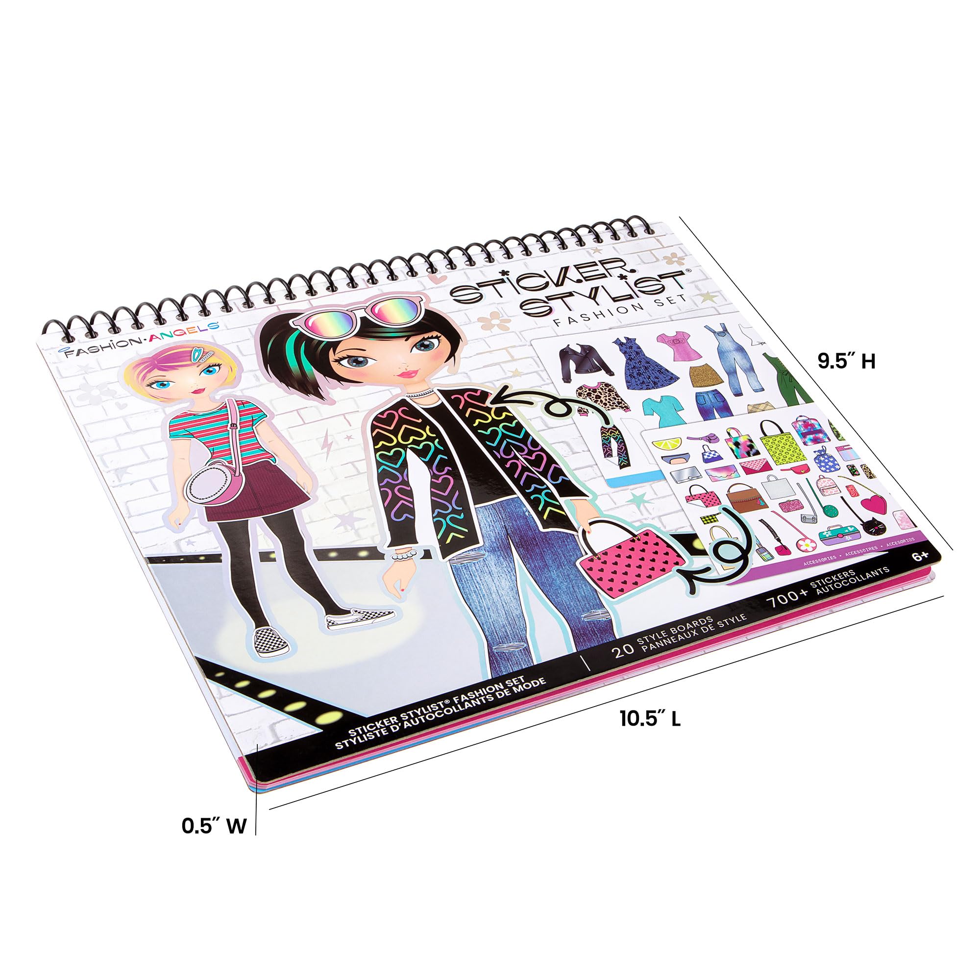 Fashion Angels Designer Kit for Girls – Fashion Sticker Book with 700+ Stickers, Ages 6+