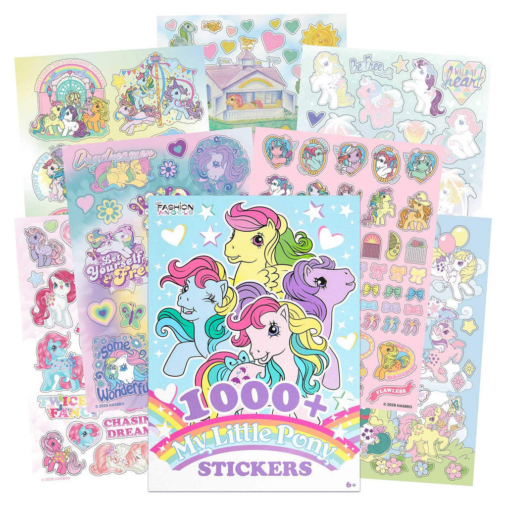 Fashion Angels My Little Pony 1000+ Sticker Book with Glossy Stickers Featuring Twilight Sparkle, Rainbow Dash & Friends