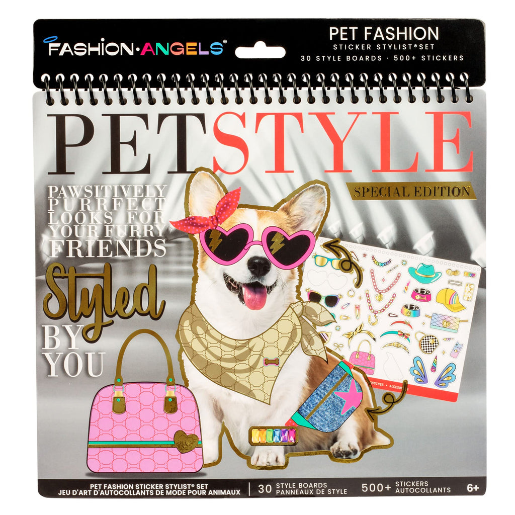 Fashion Angels Pet Fashion Sticker Stylist - 30 Style Boards & 13 Sticker Sheets for Kids Ages 6+