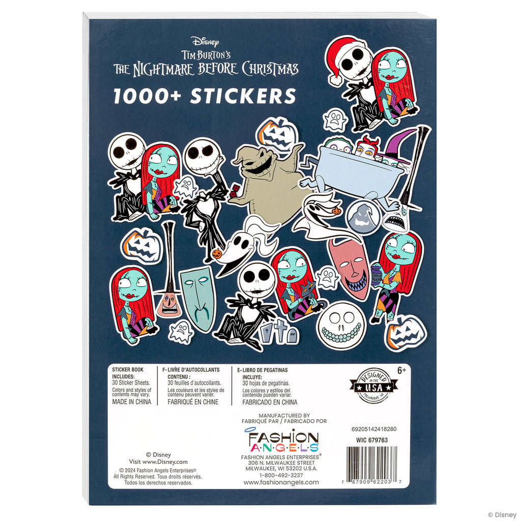 Fashion Angels The Nightmare Before Christmas Sticker Book: Over 1000 Movie-Themed Stickers for DIY and Personalization