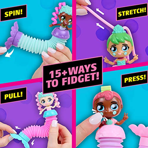 Fashion Fidgets Mermaids Fantasy Series Fidget Doll with Pop Tube Tail – Created by Mrs. Bench