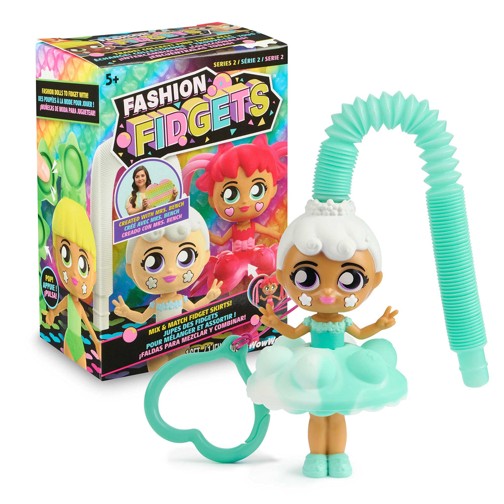 Fashion Fidgets Series 2 Doll – Sensory Toy with 10+ Fidget Features, Collectible Doll for Kids Age 5+