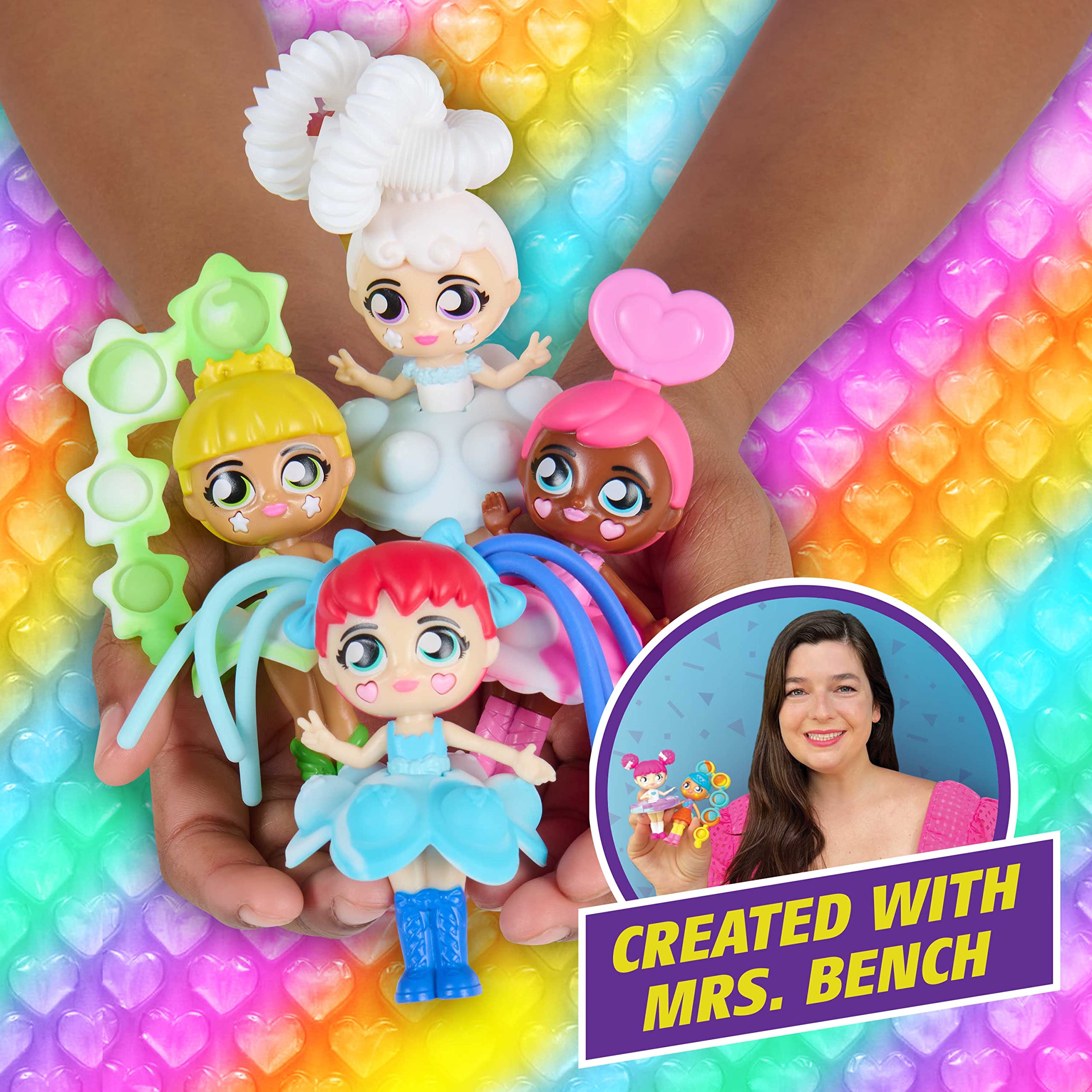 Fashion Fidgets Series 2 Doll – Sensory Toy with 10+ Fidget Features, Collectible Doll for Kids Age 5+