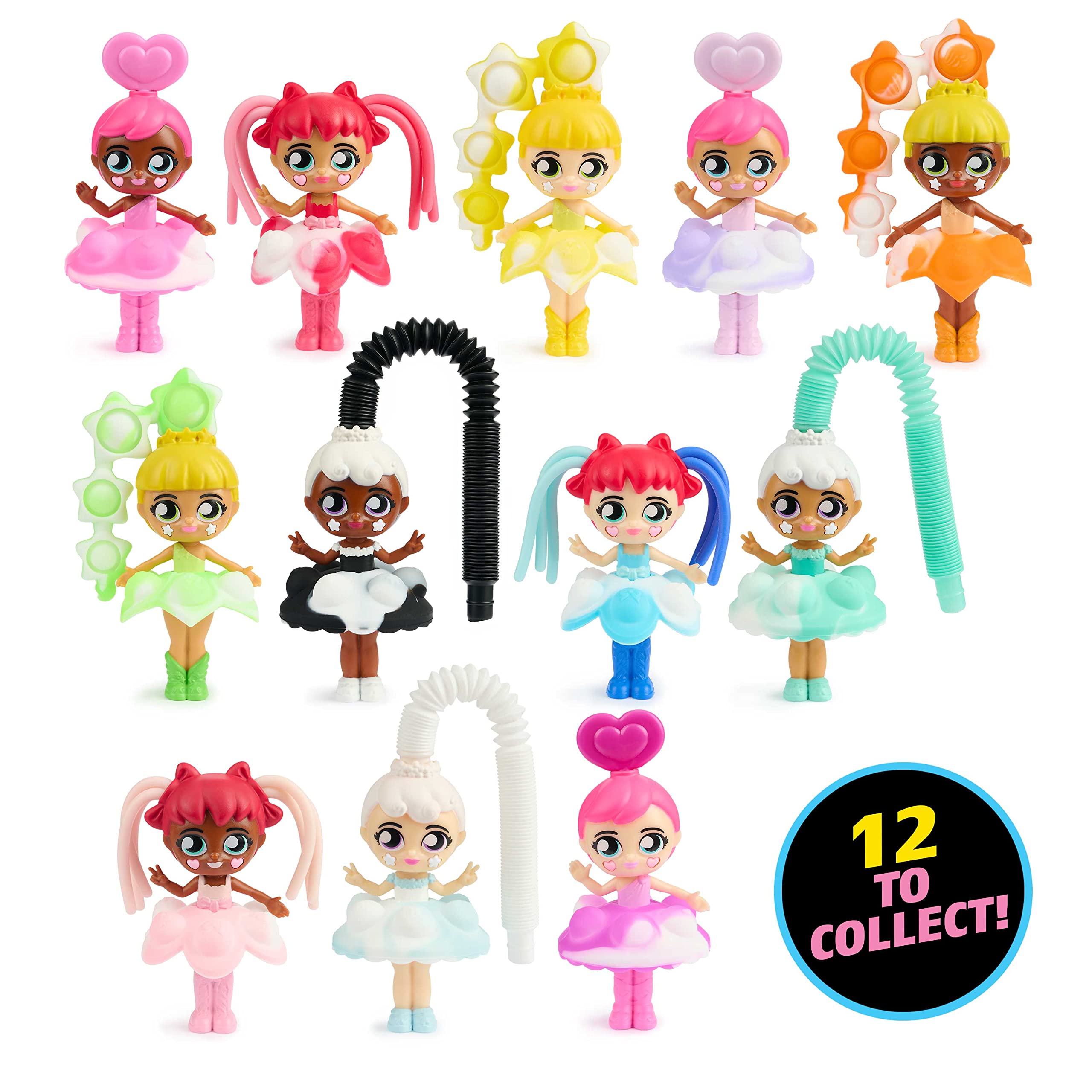 Fashion Fidgets Series 2 Doll – Sensory Toy with 10+ Fidget Features, Collectible Doll for Kids Age 5+