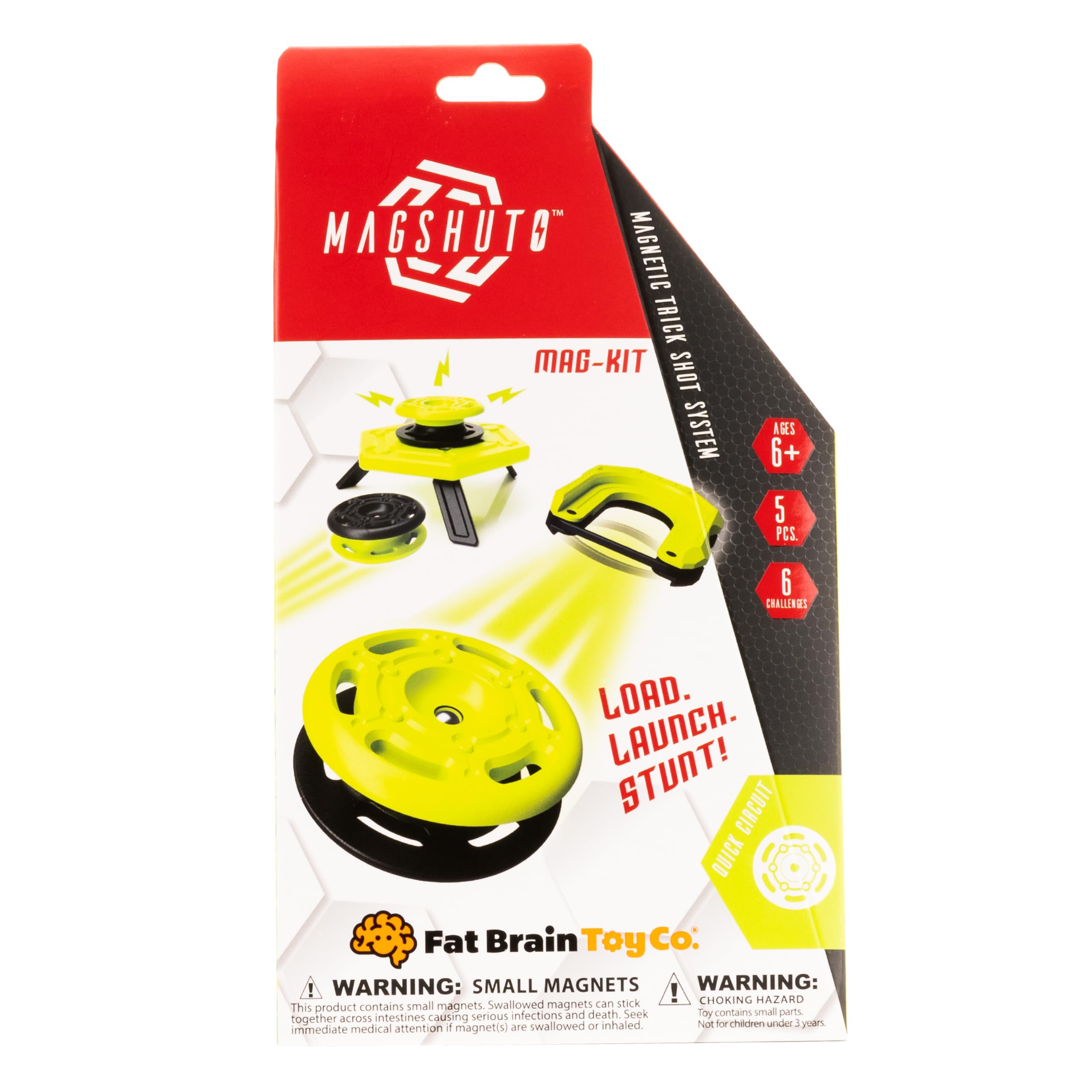 Fat Brain Toys Magshuto Mag-Kit Series 1 Quick Circuit: Magnetic Trick Shot System for Ages 6+