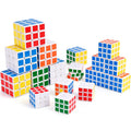 FAWWESA 12-Pack Mini Magic Cubes – 2.1-Inch Puzzle Party Favors for Kids, Classroom Rewards, and Stocking Stuffers