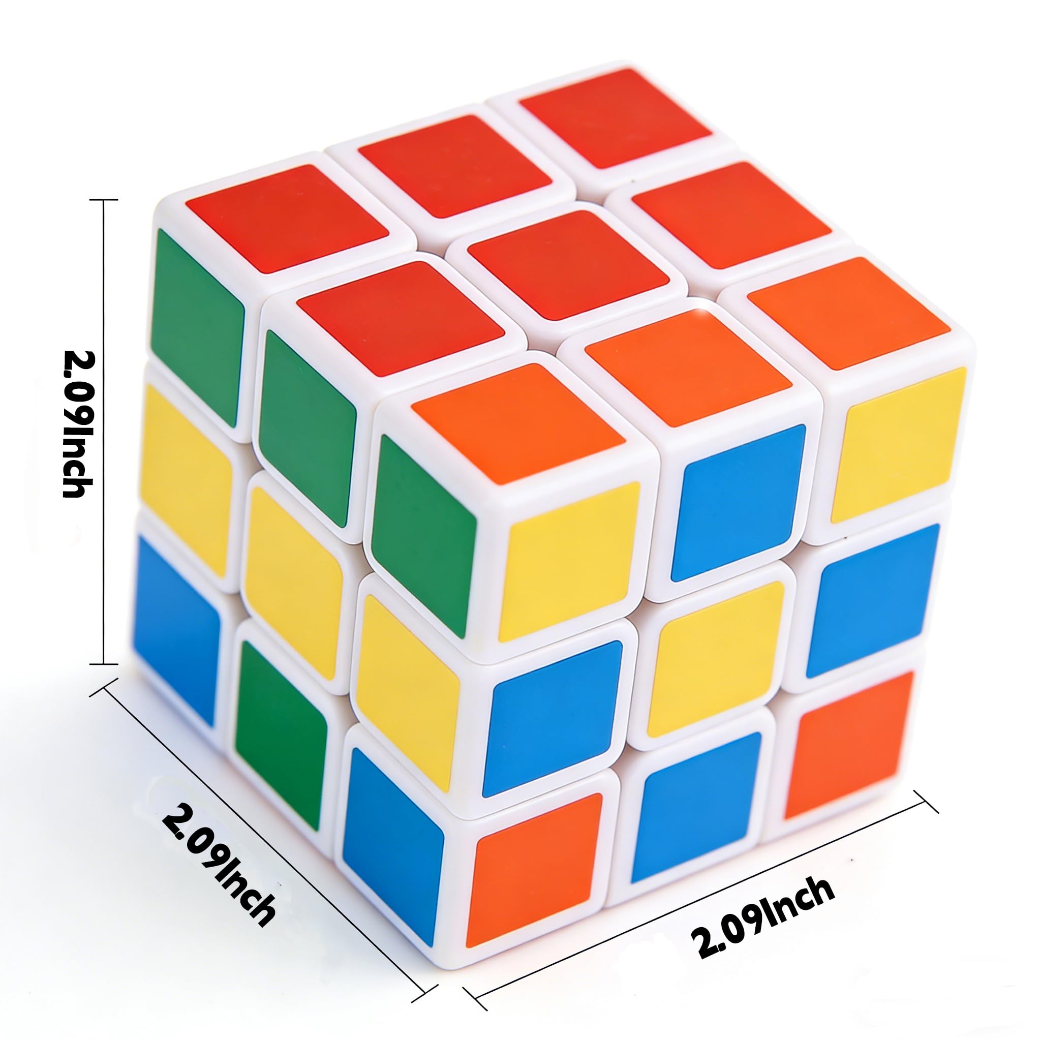 FAWWESA 12-Pack Mini Magic Cubes – 2.1-Inch Puzzle Party Favors for Kids, Classroom Rewards, and Stocking Stuffers
