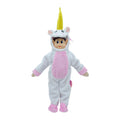 Fayelfland Unicorn Costume for 12-Inch Elf Dolls – White Christmas Outfit with Hat, CPC Certified