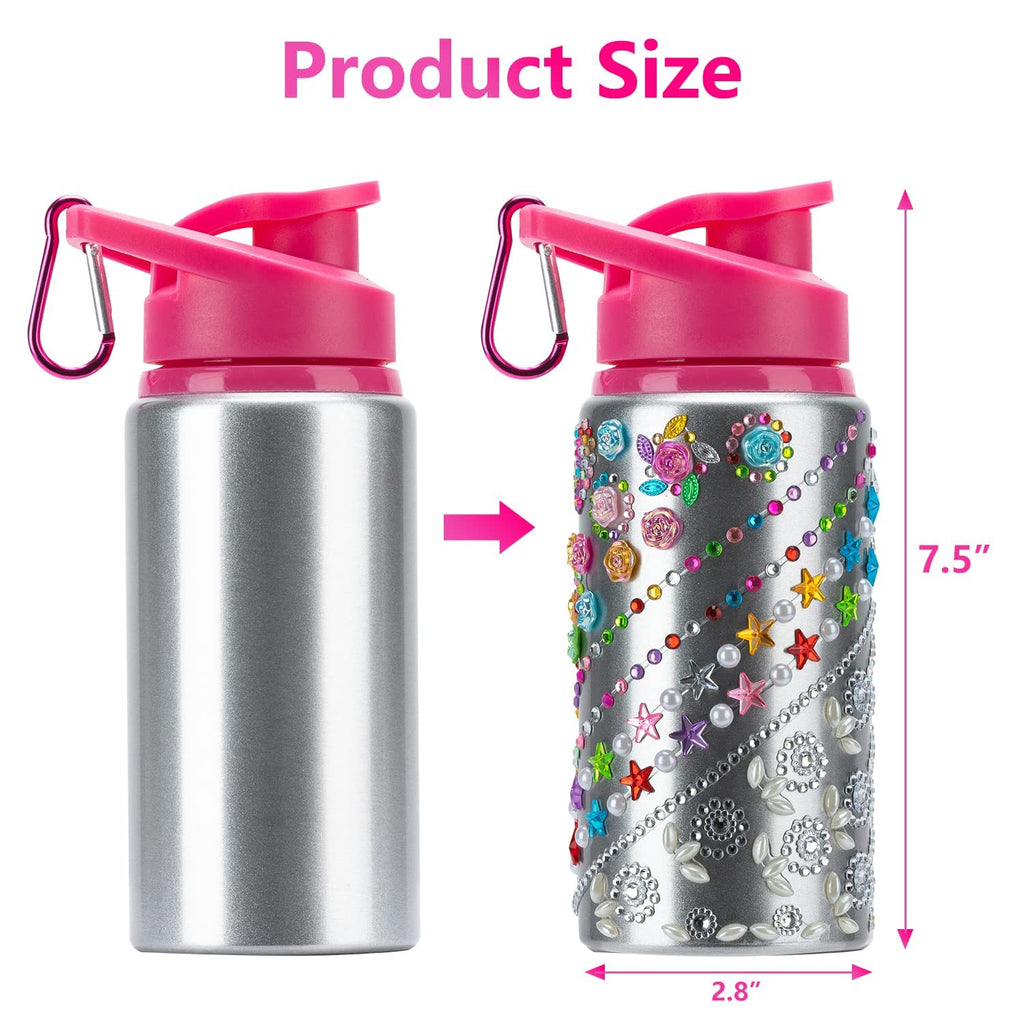 Fenreen Decorate Your Own Water Bottle Kit for Girls – DIY Arts and Crafts Gift
