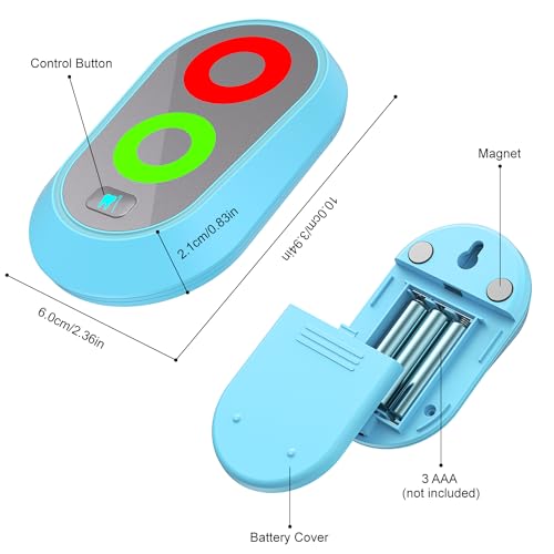 Ferriswheel Blue Toothbrush Timer for Kids – 2-3 Minute Traffic Light Timer, Magnetic Waterproof