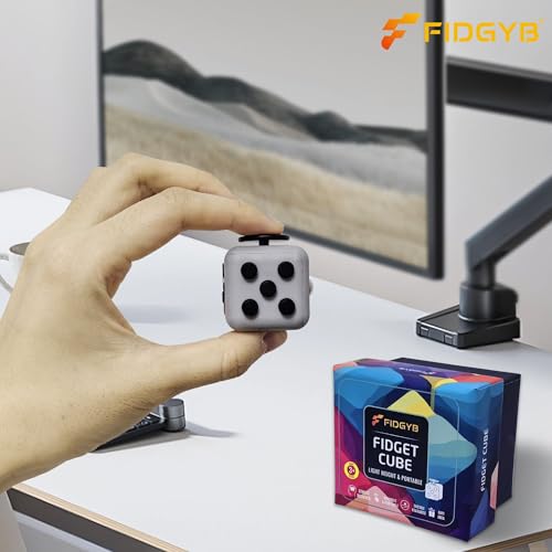 FIDGYB 2-Pack Cube Fidget Toy – Quiet Sensory Toy for Anxiety and Focus