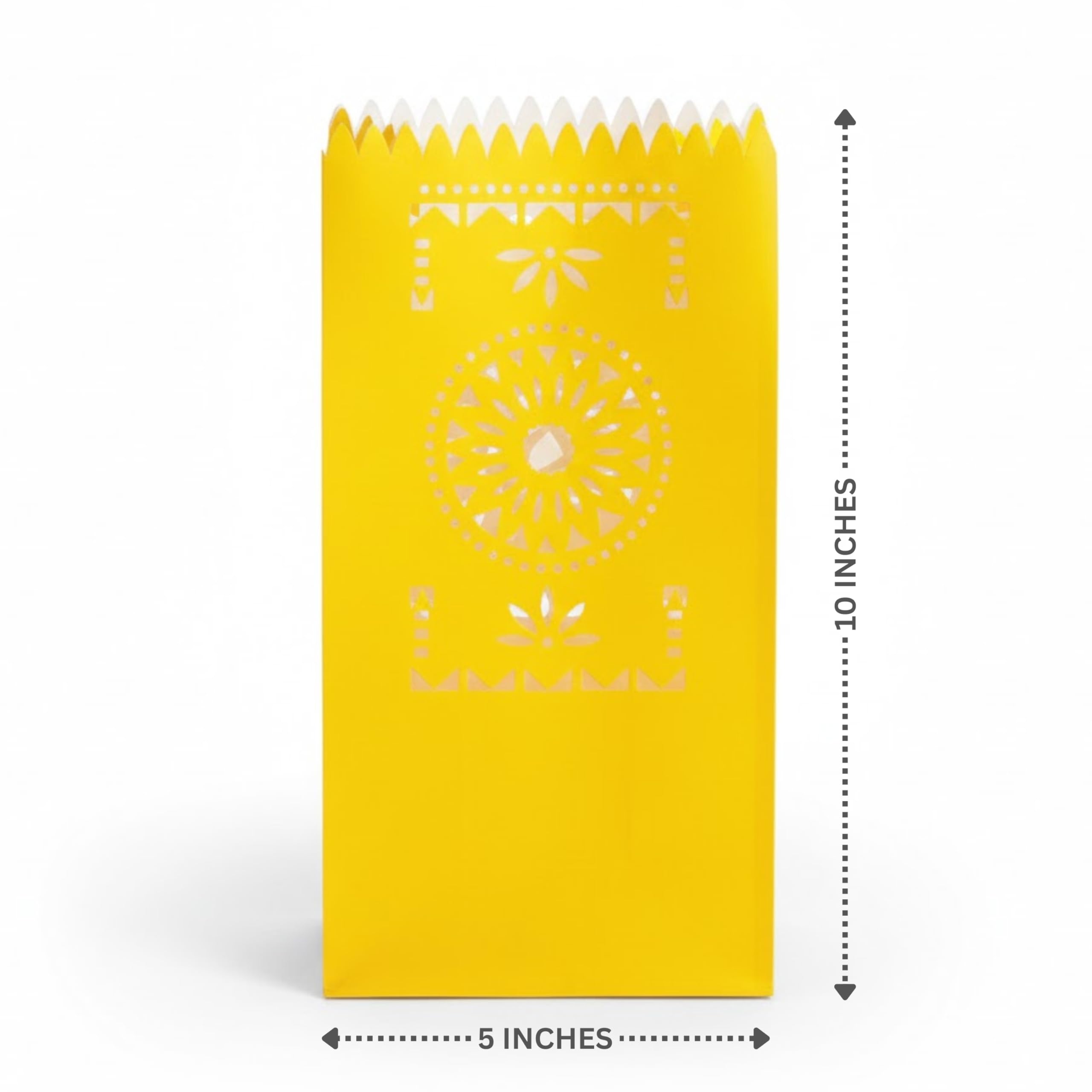 Fiesta Luminary Bags - 12 Pack, Paper, Cinco de Mayo & Day of the Dead Decor