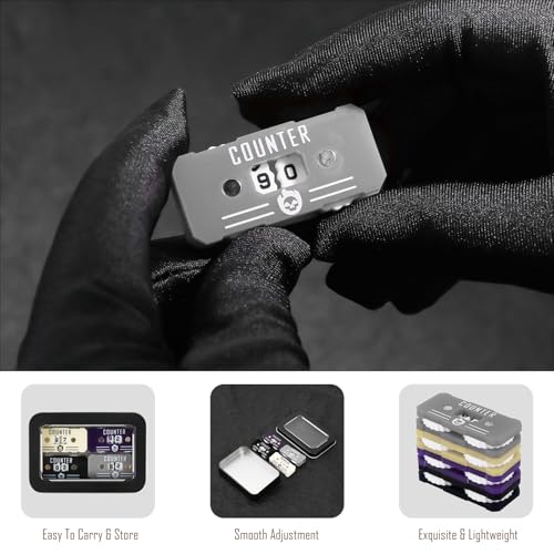FIGURESLAB 4-Pack Twin Digit Life Counter for MTG with Metal Box – Acrylic Health Tracker for Card Games