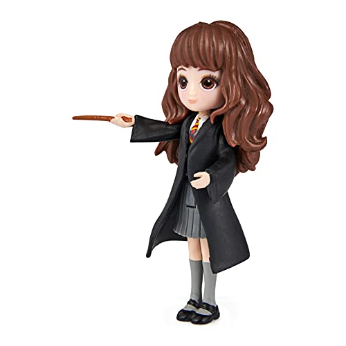 Figurine Hermione Granger Magical Minis - Articulée 8 cm avec Baguette - Jouet Harry Potter 5 ans+