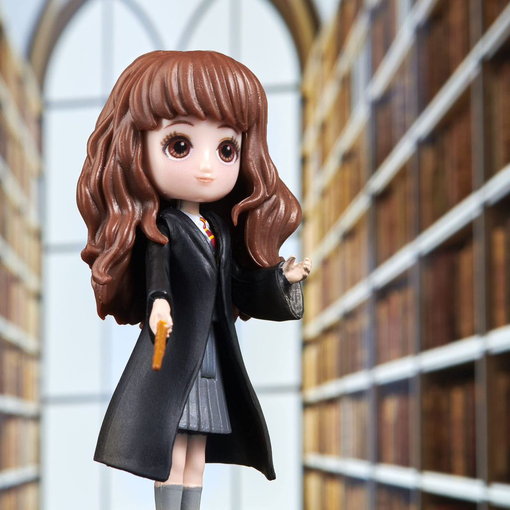 Figurine Hermione Granger Magical Minis - Articulée 8 cm avec Baguette - Jouet Harry Potter 5 ans+