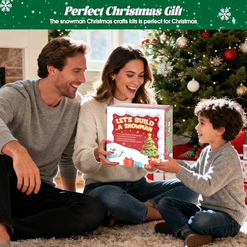 FIIOEOY 24-Pack Christmas Clay Kit: Build a Snowman & Decorate a Tree - Air Dry Clay Craft Set for Kids Ages 3+