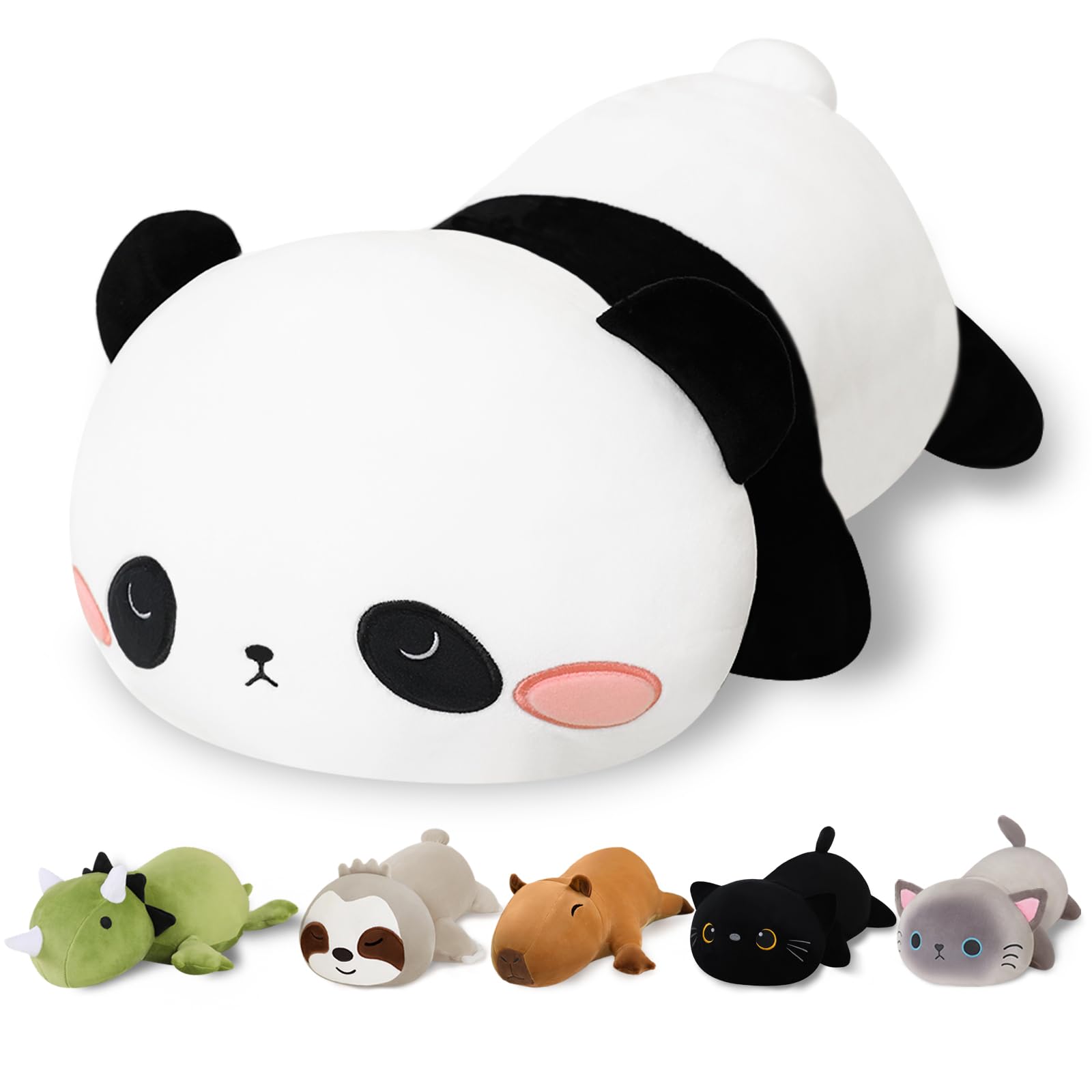 Finebee Weighted Panda Stuffed Animal 9.8 Inch - Soft Comfort Plush Toy for Kids and Adults