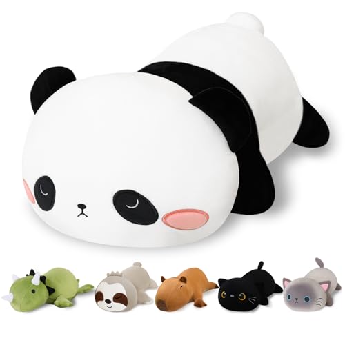 Finebee Weighted Panda Stuffed Animal 9.8 Inch - Soft Comfort Plush Toy for Kids and Adults