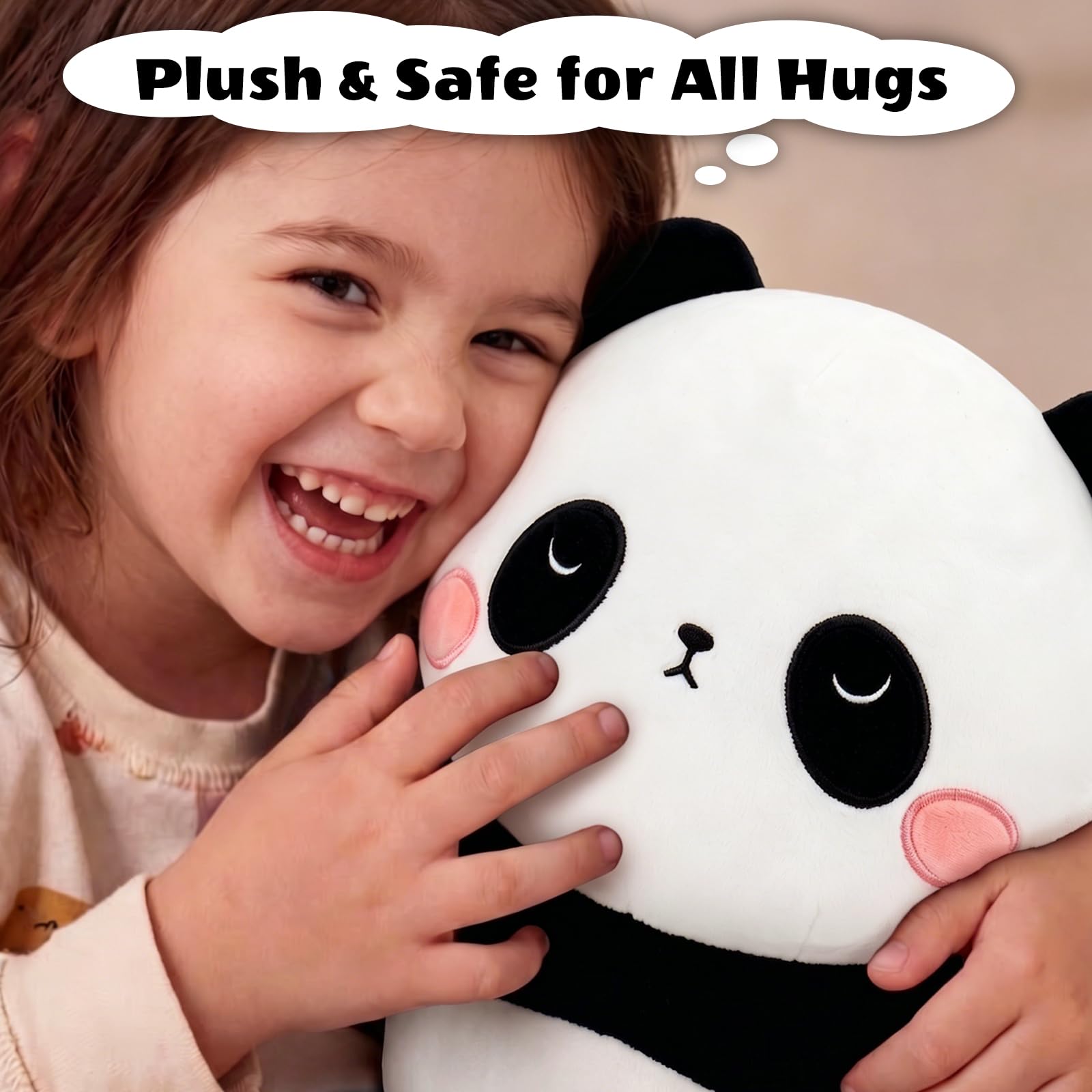 Finebee Weighted Panda Stuffed Animal 9.8 Inch - Soft Comfort Plush Toy for Kids and Adults